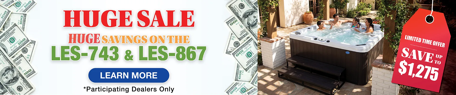 Calspas hot tub being used in a family setting - Pasadena